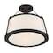 Nuvo Fixture, Semi Flush, 3-Lght, Incandescent, 60W, 120V, A19, Medium Base, Weight: 7.93 60/6998 - alternate 1